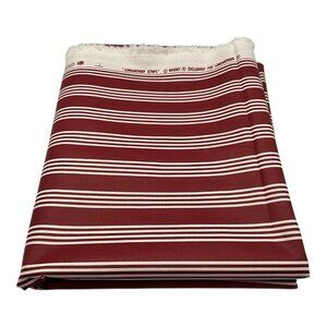 Waverly Berry Red Stripe Longaberger Cotton Fabric Home Decor 5 Yards x 54" Wide